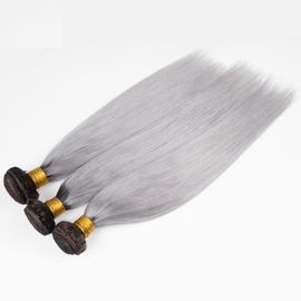 China extensiones grises rectas del cabello humano del 1B Ombre dos paquetes indios del pelo del tono proveedor