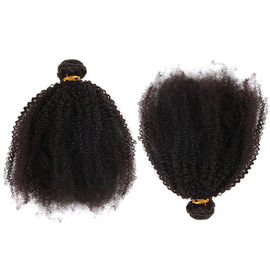 China El cabello humano brasileño rizado de la Virgen del pelo rizado del Afro lía color negro natural ningún enredo proveedor