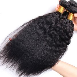 China El cabello humano recto rizado brasileño/peruano de la Virgen lía con color natural proveedor