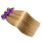 Extensión recta coloreada del pelo de la Virgen del color de la trama #27 de la armadura del pelo de Ombre del brasileño proveedor