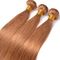 El material crudo del pelo del pelo brasileño recto del color #30 se puede encrespar 12&quot; a 26&quot; suavidad sedosa vertida libremente proveedor