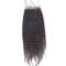 Negro natural del cordón 4x4 del pelo del cierre del cierre de despedida libre peruano del cabello humano proveedor