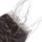 Negro natural del cordón 4x4 del pelo del cierre del cierre de despedida libre peruano del cabello humano proveedor