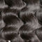 El cabello humano brasileño del color puro del negro 1B del 100% lía extensiones del pelo mojado y ondulado proveedor