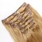 Clip del cabello humano de la Virgen de 7 el pequeño pedazos en extensiones del pelo que puede el color #27 modificó otros colores para requisitos particulares proveedor