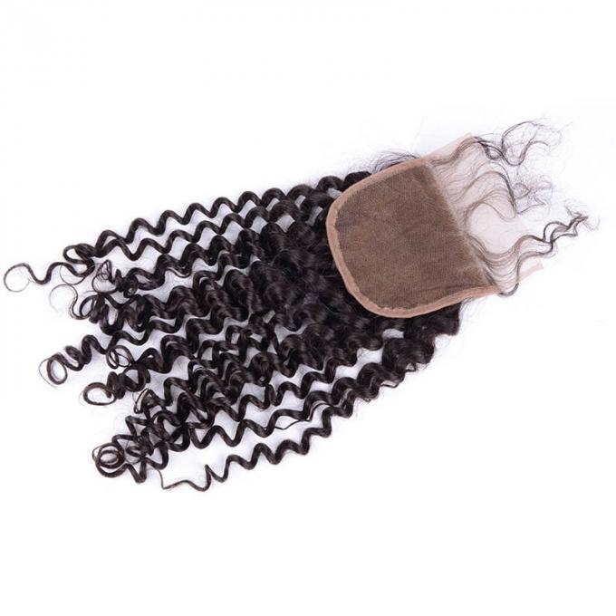 Las pelucas rizadas rizadas peruanas del frente del cordón del cabello humano no procesaron integral