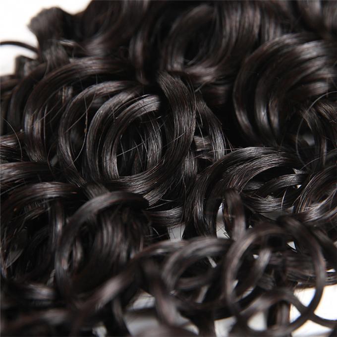 Cierres peruanos del cabello humano con una parte natural, cierre del cordón del pelo de Remy
