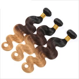 China Extensiones del pelo de Ombre del tono del brasileño 3, paquetes del cabello humano de Ombre proveedor
