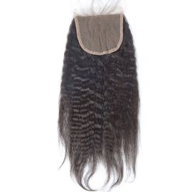 China Negro natural del cordón 4x4 del pelo del cierre del cierre de despedida libre peruano del cabello humano proveedor