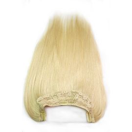 China Tirón de una pieza del halo del cabello humano brasileño de la Virgen en el color rubio 120Gram de la extensión #613 del pelo proveedor
