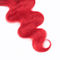 pelo humano real de la Virgen del cuerpo 1b de la onda el 100% del cierre rojo del cordón 4x4 18 pulgadas proveedor