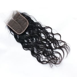 Ningún cabello humano indio de vertimiento 4 por la mano entera de la onda natural del cierre de 4 cordones atada proveedor