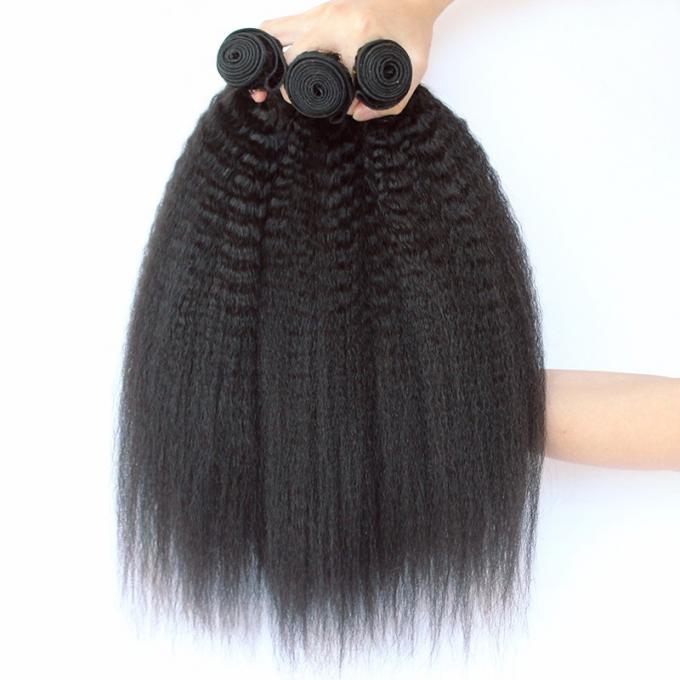 El pelo peruano del grado del pelo 9a de Qingdao lía la textura recta rizada 10" a 30"